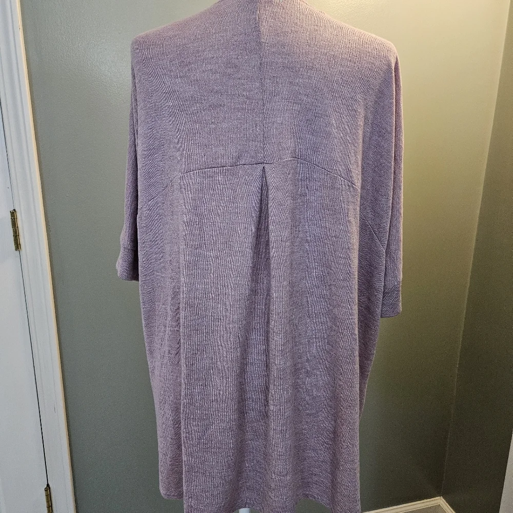 Torrid Women's Size 3 Lavender Open-Front Cardigan Sweater Short Sleeved - Picture 8 of 12